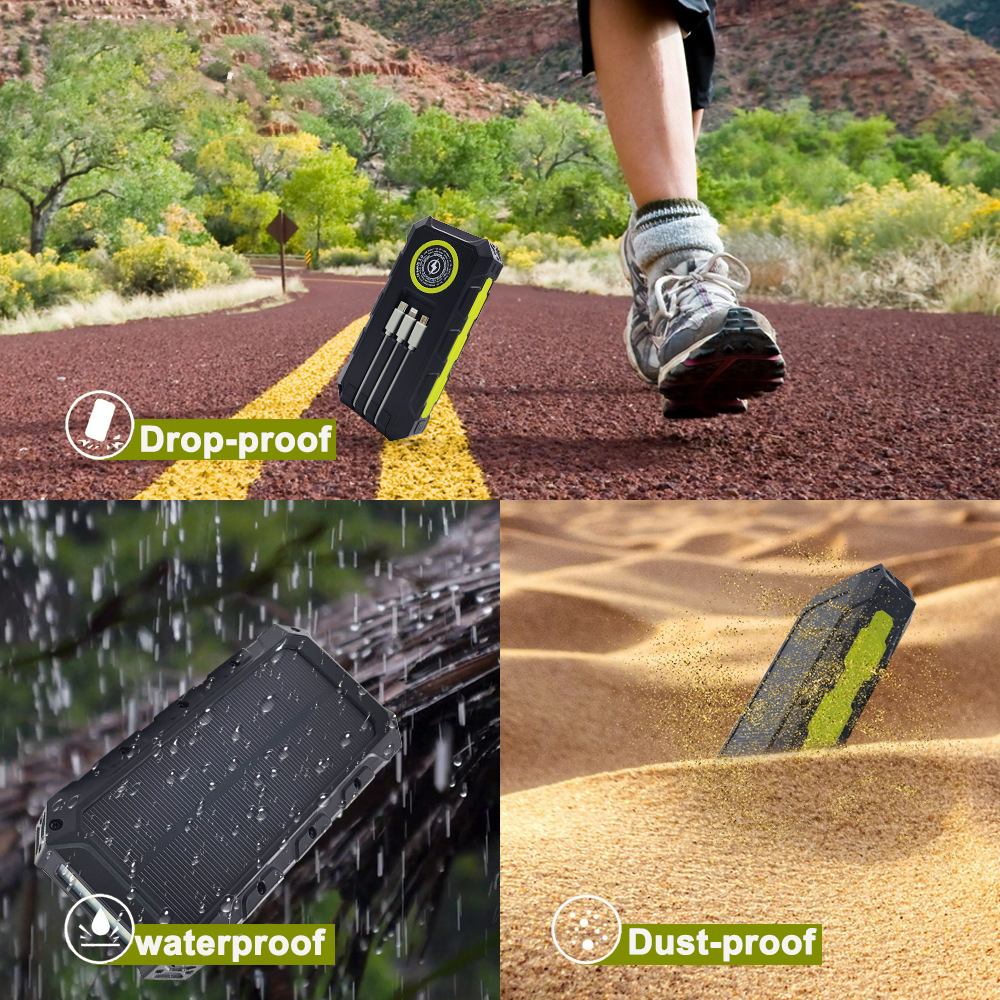 30000mAh Power Bank Waterproof - Solar Emergency Charger recensie en prijs