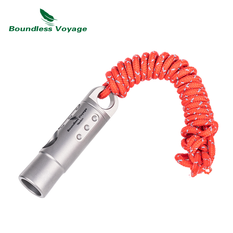 Boundless Voyage Titanium Whis - Emergency Whistle Loud recensie en prijs