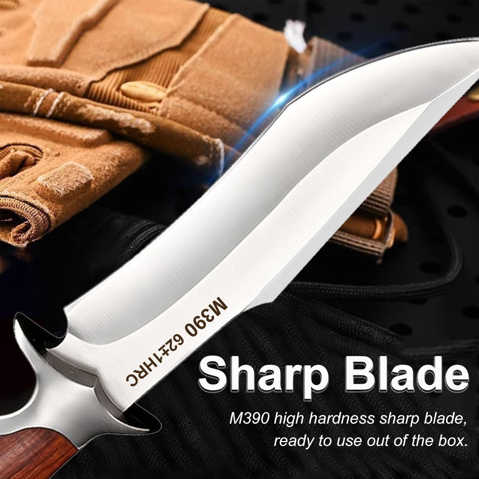 Outdoor Pocket knife M390 stee - Bushcraft Knife Fixed recensie en prijs