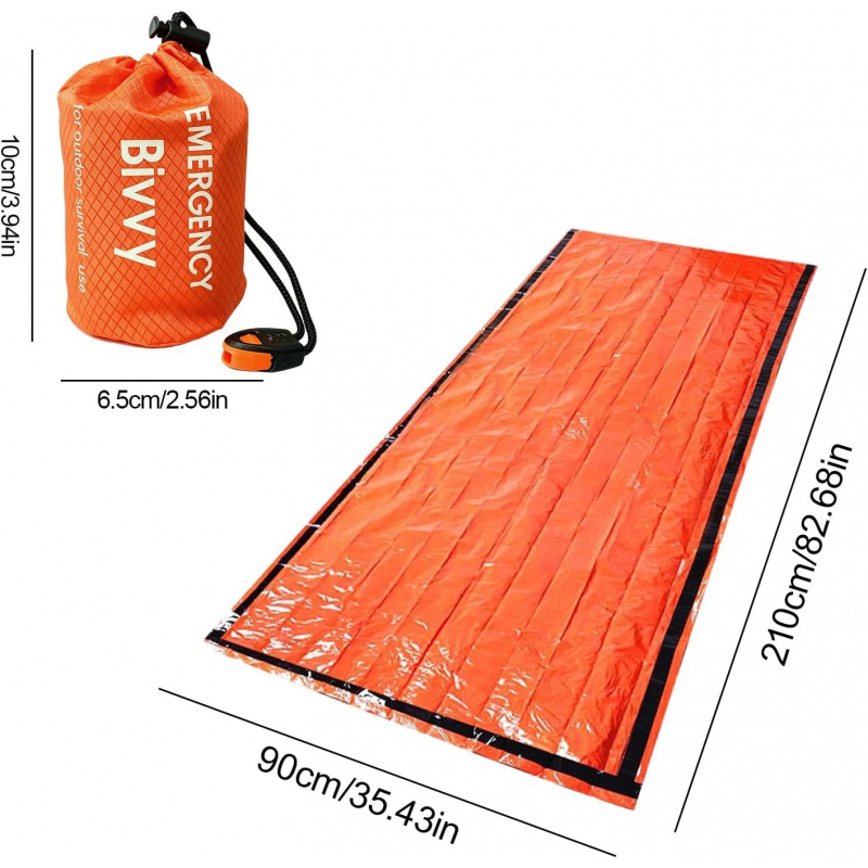 2 Pack Emergency Sleeping Bag, - Bivy Bag Emergency recensie en prijs