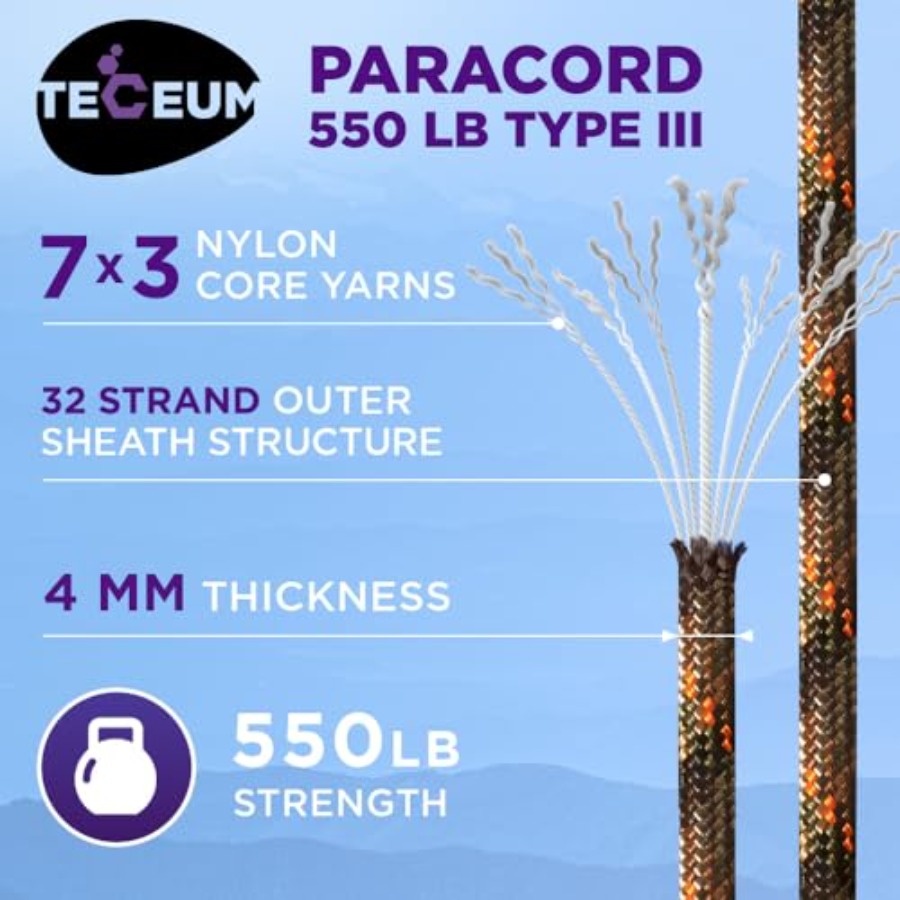 Reflective Paracord Rope 1000  - Para Cord 1000Ft recensie en prijs