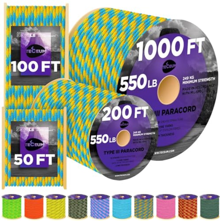 Reflective Paracord Rope 1000  - Para Cord 1000Ft recensie en prijs