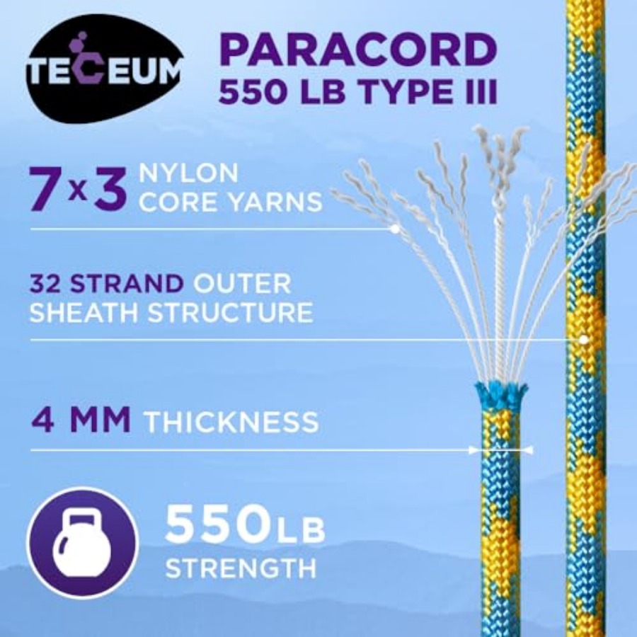 Reflective Paracord Rope 1000  - Para Cord 1000Ft recensie en prijs
