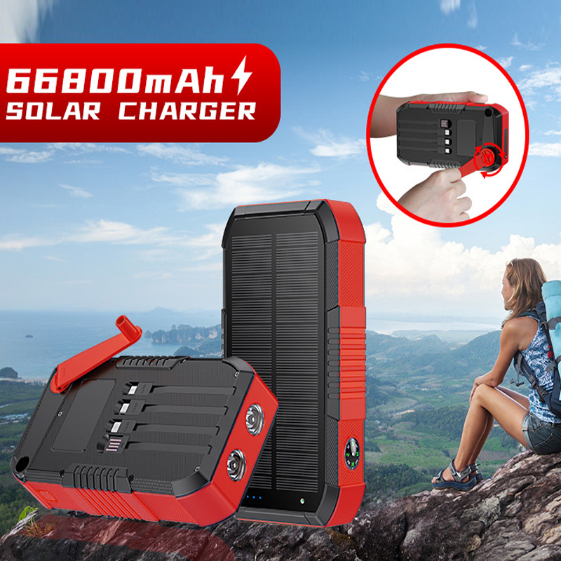 Hand Crank Solar Power Bank 66 - Solar Emergency Charger recensie en prijs