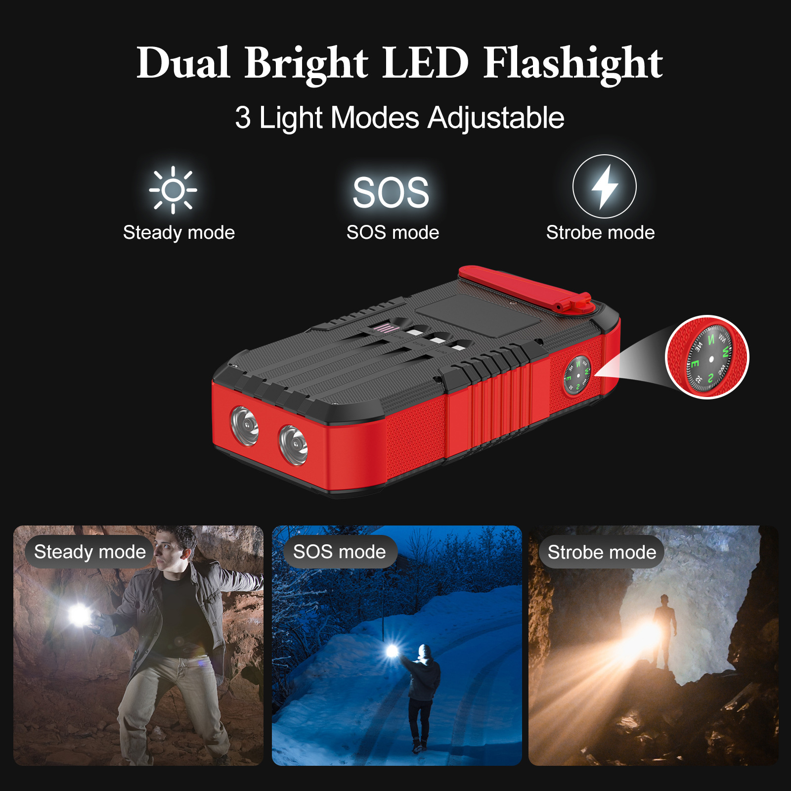 Hand Crank Solar Power Bank 66 - Solar Emergency Charger recensie en prijs