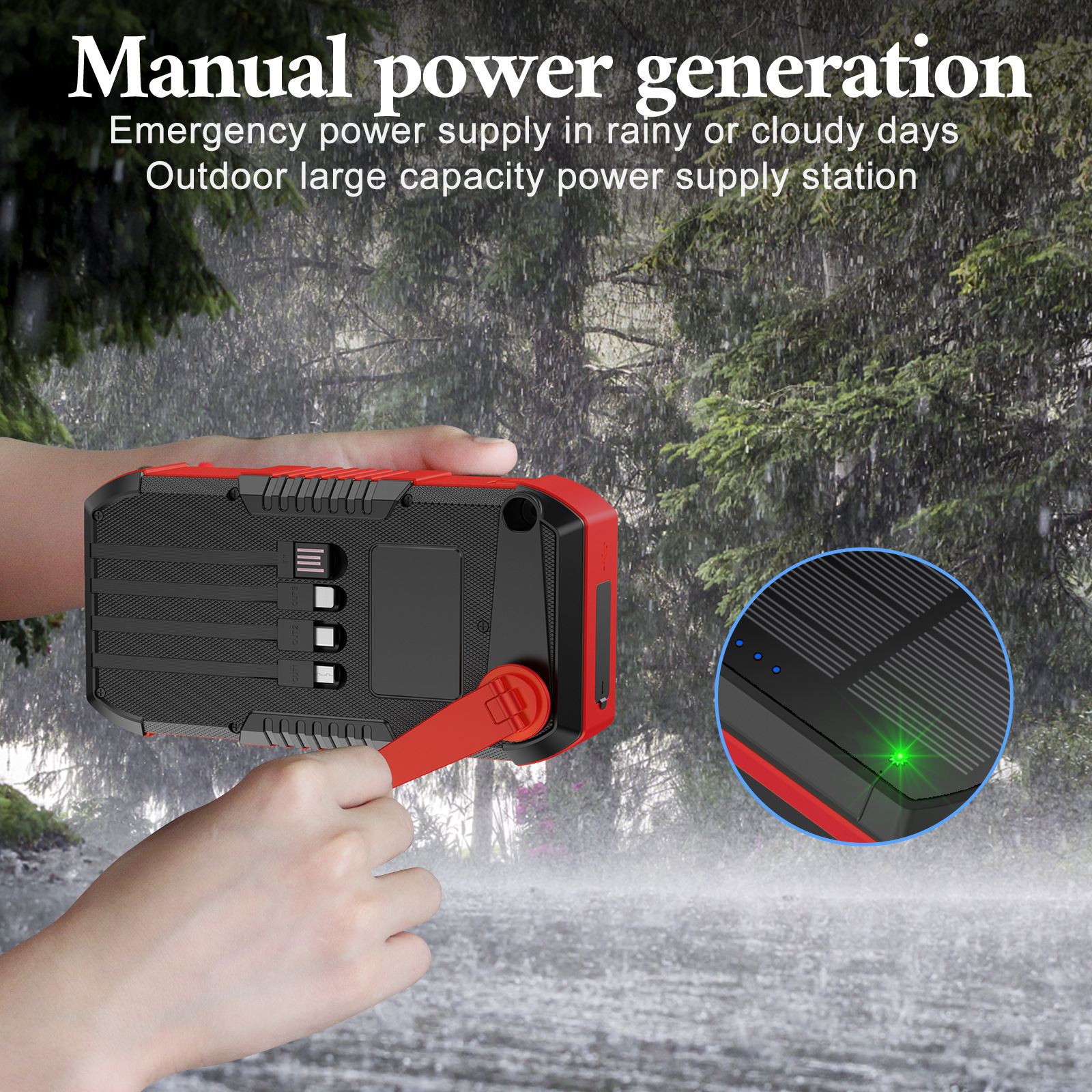 Hand Crank Solar Power Bank 66 - Solar Emergency Charger recensie en prijs