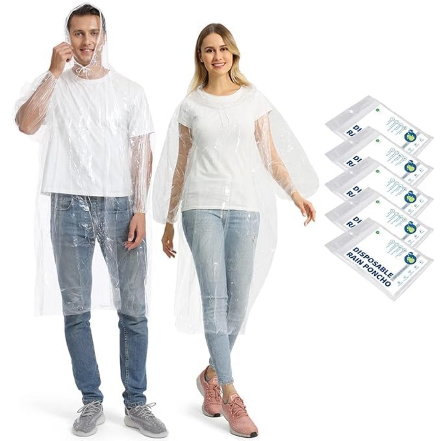 5/10/20 Pack Rain Ponchos, Dis - Emergency Poncho Rain recensie en prijs