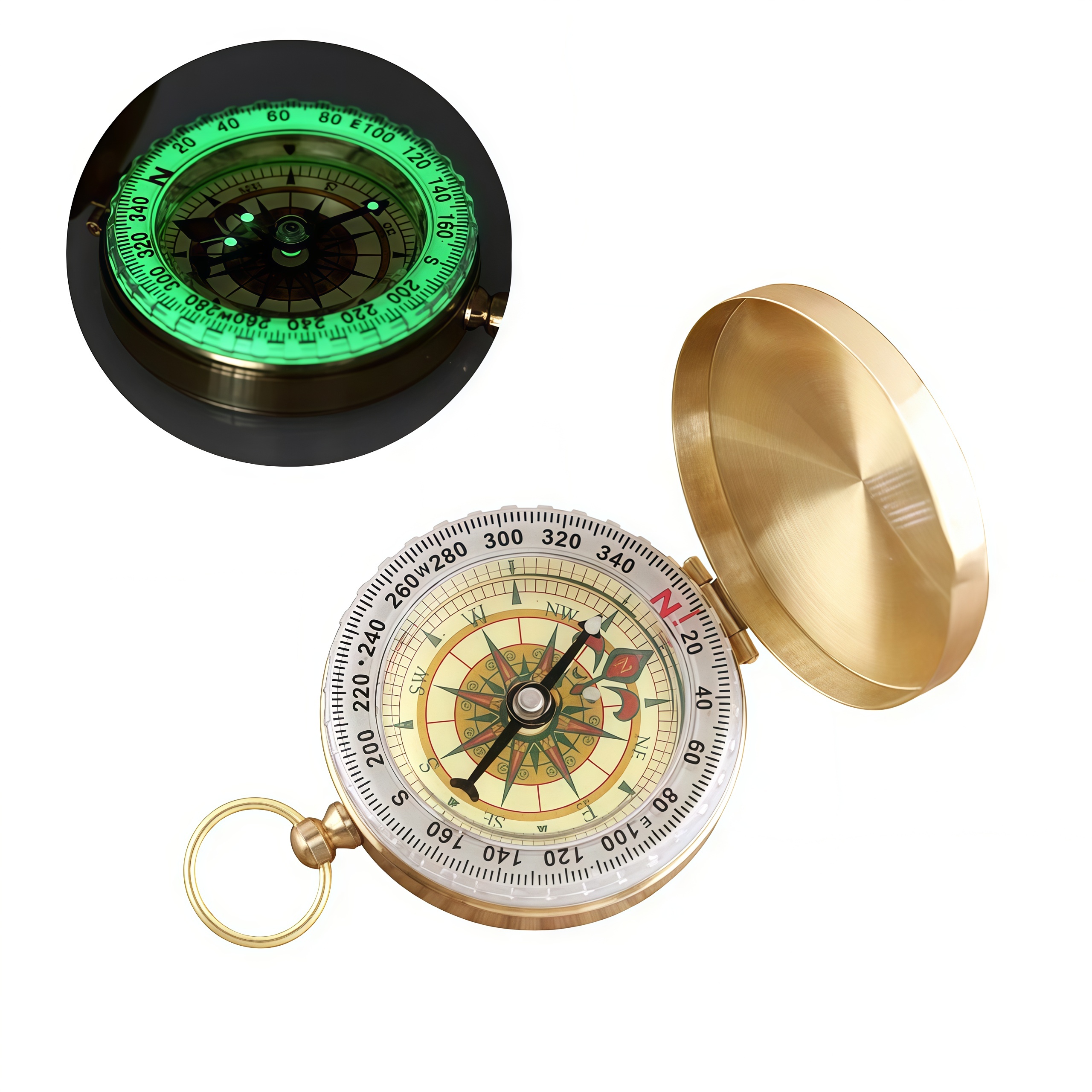 Brass Outdoor Compass - Gold C - Compass Lensatic recensie en prijs