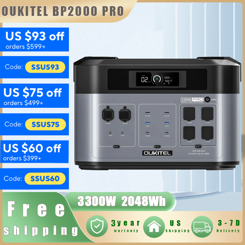 OUKITEL BP2000 PRO Portable Po - Solar Emergency Charger recensie en prijs