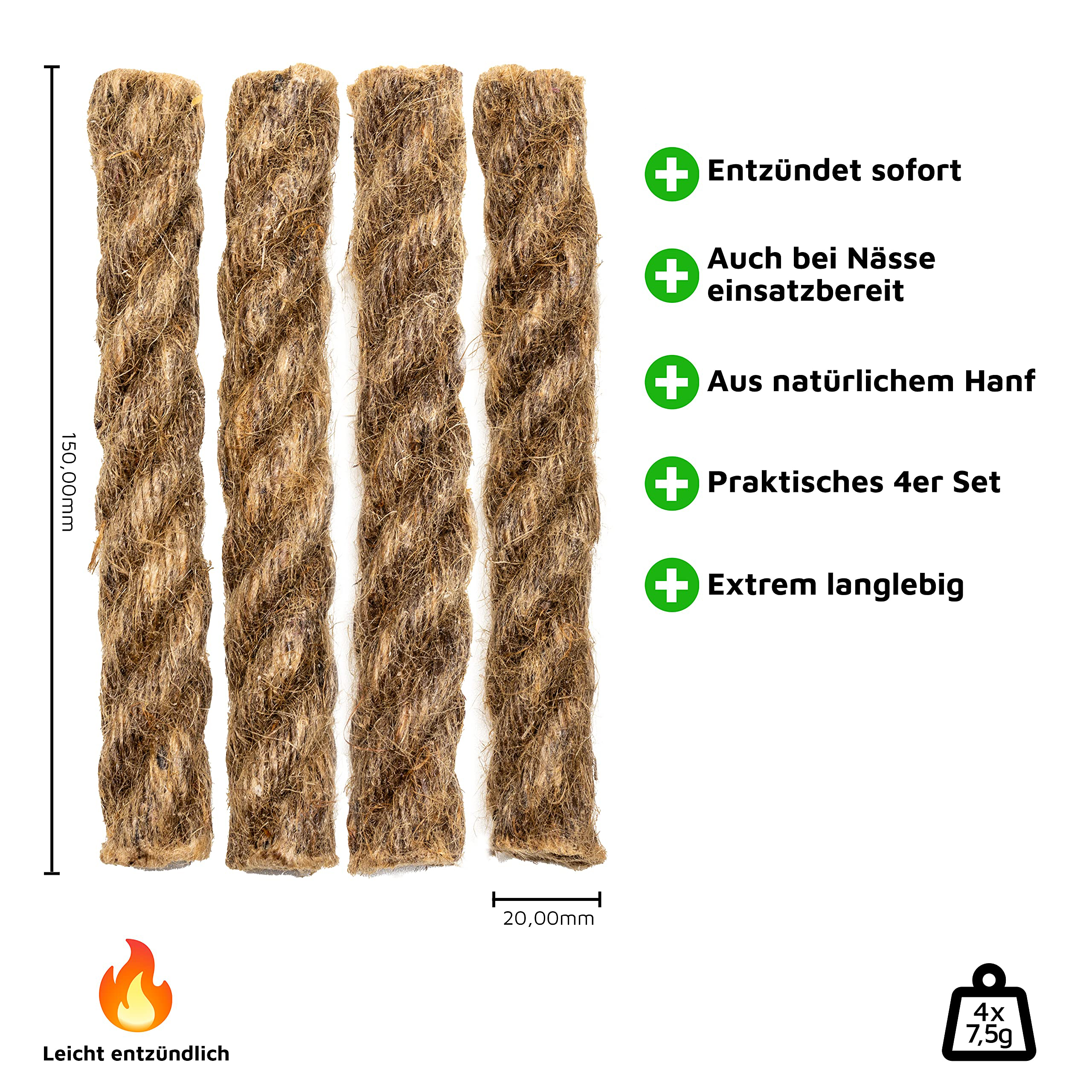 Tinder Rope Natural Tinder Fir - Fire Starting Kit recensie en prijs