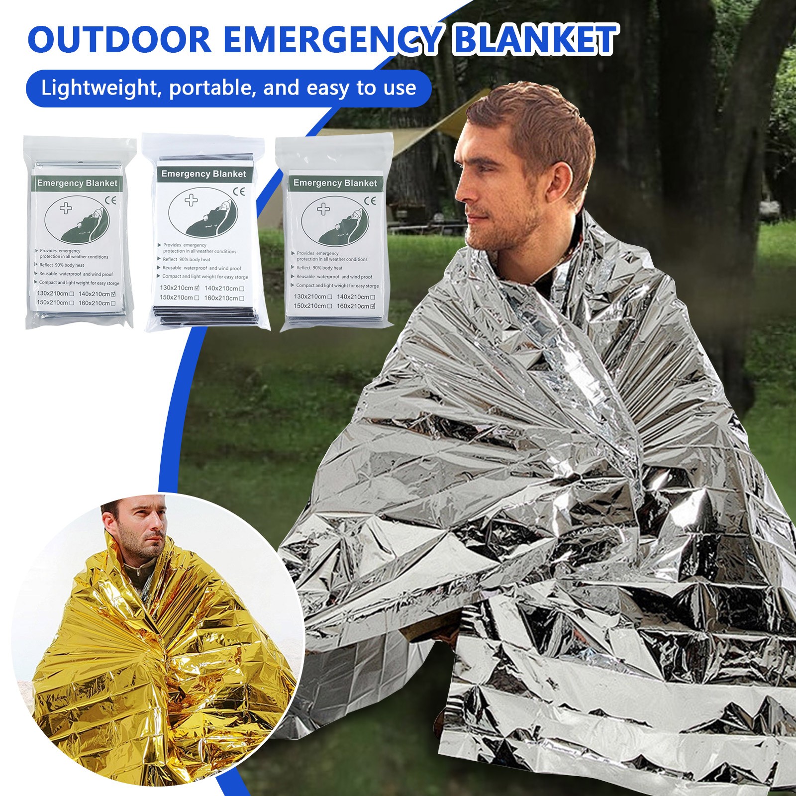 Outdoor emergency blanket port - Survival Blanket Reflective recensie en prijs