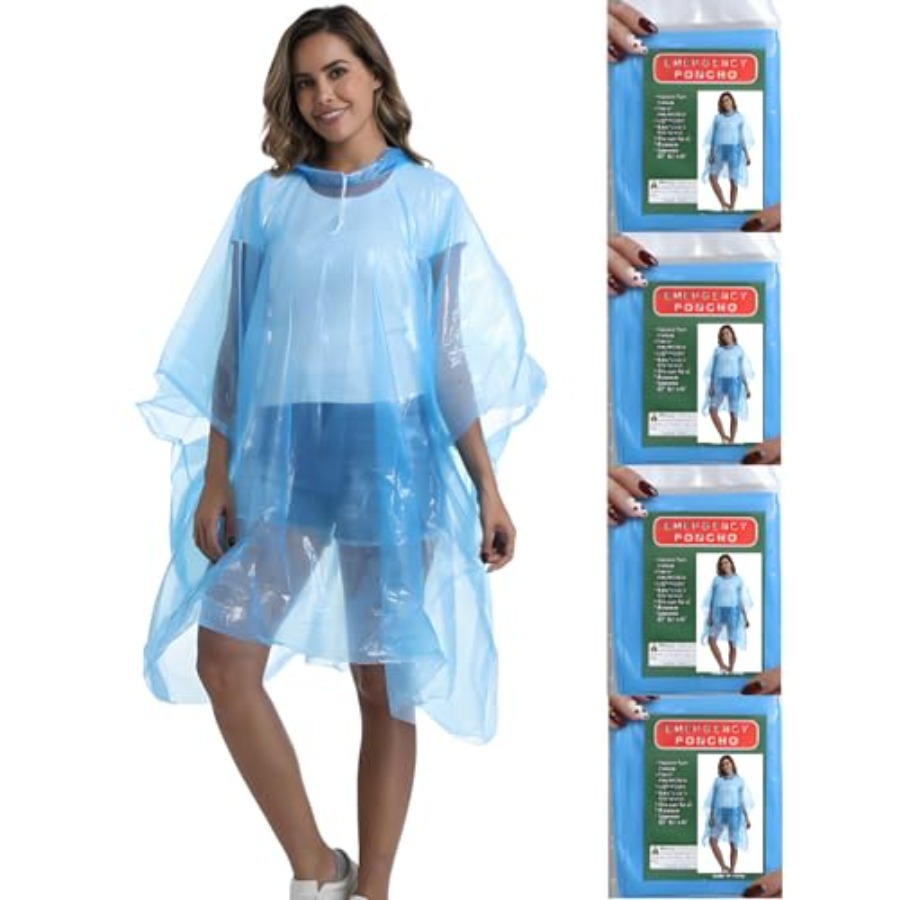 4/6/12 Pack Disposable Rain Po - Emergency Poncho Rain recensie en prijs