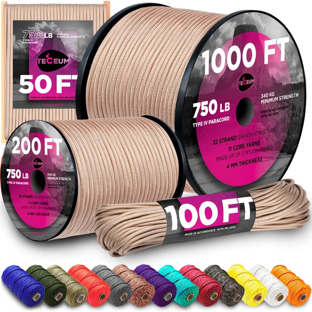 750 lb Paracord Rope - 1000Ft/ - Para Cord 1000Ft recensie en prijs