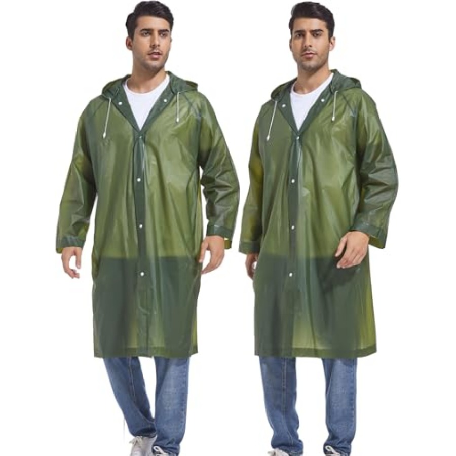 2-Pack Reusable Rain Ponchos f - Emergency Poncho Rain recensie en prijs
