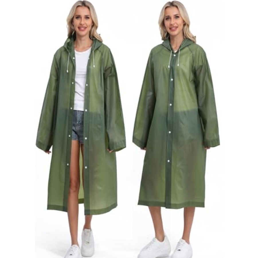 2-Pack Reusable Rain Ponchos f - Emergency Poncho Rain recensie en prijs
