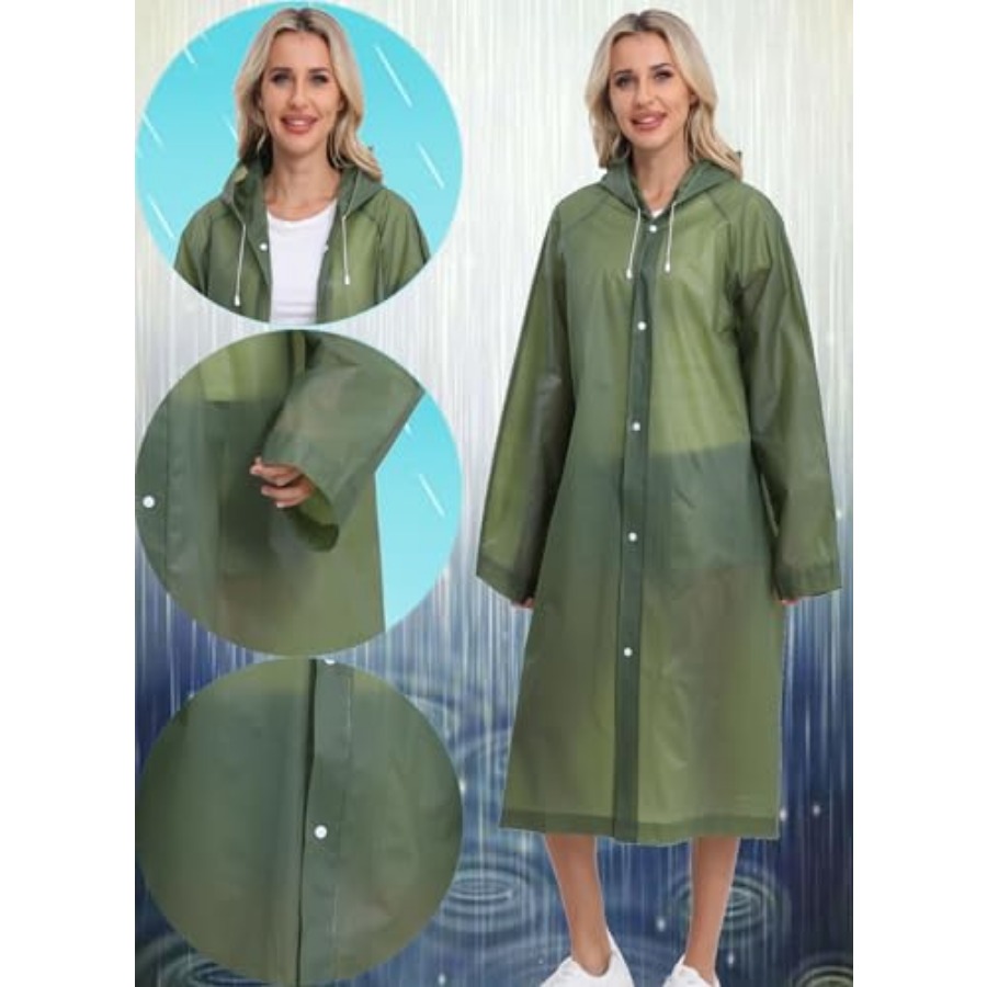 2-Pack Reusable Rain Ponchos f - Emergency Poncho Rain recensie en prijs